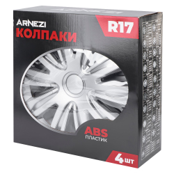 Колпаки R17 Galaxy 4шт (серебристые) ABS-пластик ARNEZI A0702028