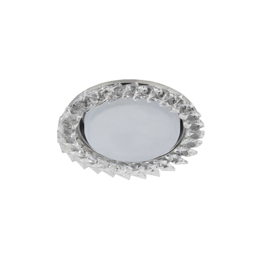 DK86 CH/WH Светильник ЭРА под лампу Gx53, 220V,13W, хром/прозрачный