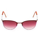 Красные солнцезащитные очки из титана с красными линзами. Модель 04