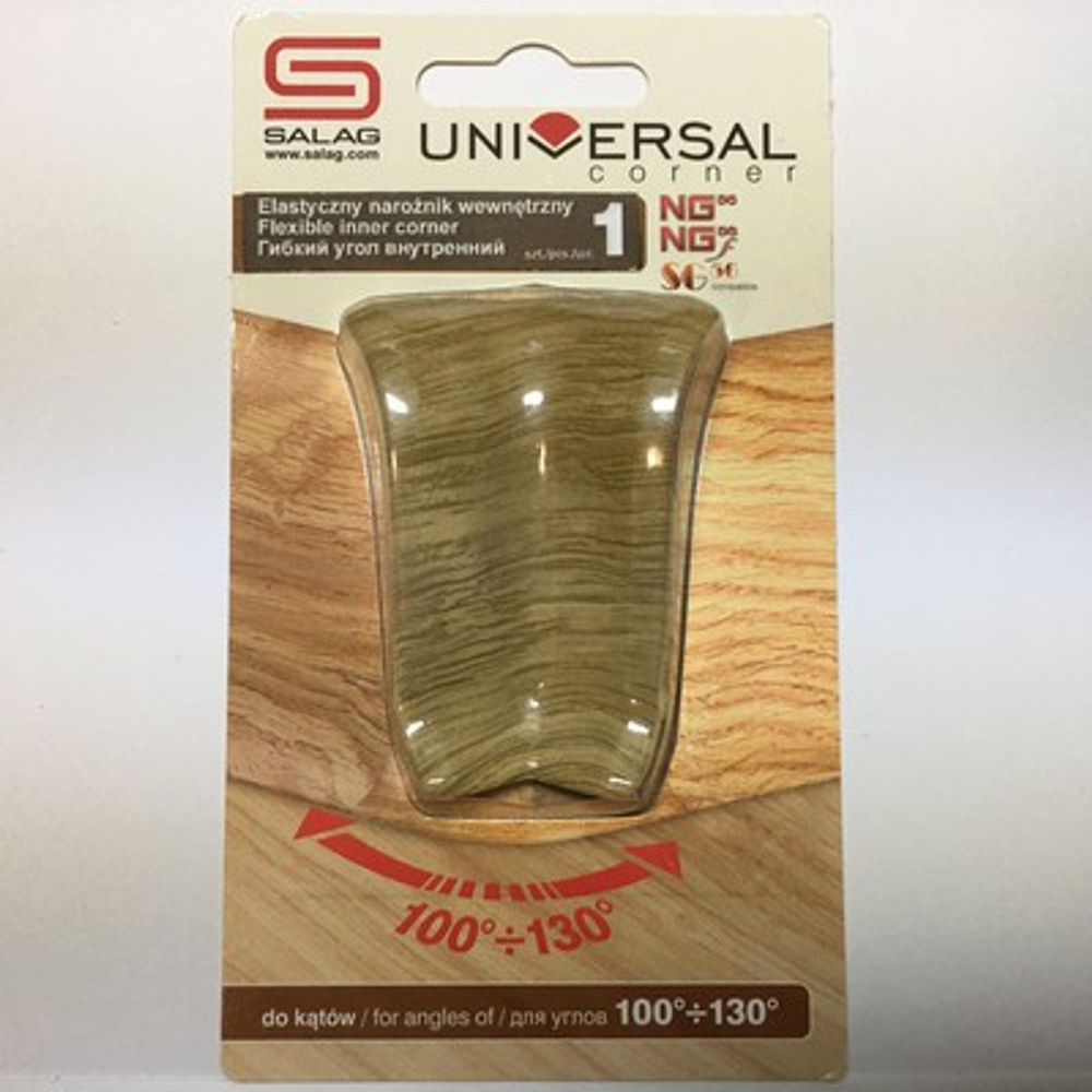 Эластич. внутр. угол к плинтусу "Salag" 056 Дуб винный