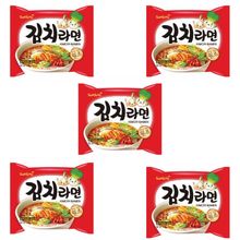 Лапша быстрого приготовления Samyang Kimchi Ramen, 120 г, 5 шт