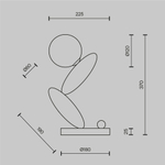 Настольный светильник Maytoni MOD482TL-L6PT3K