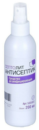 Дезинфицирующее ср-во кожный антисептик спрей "Септолит Антисептик" 200 мл