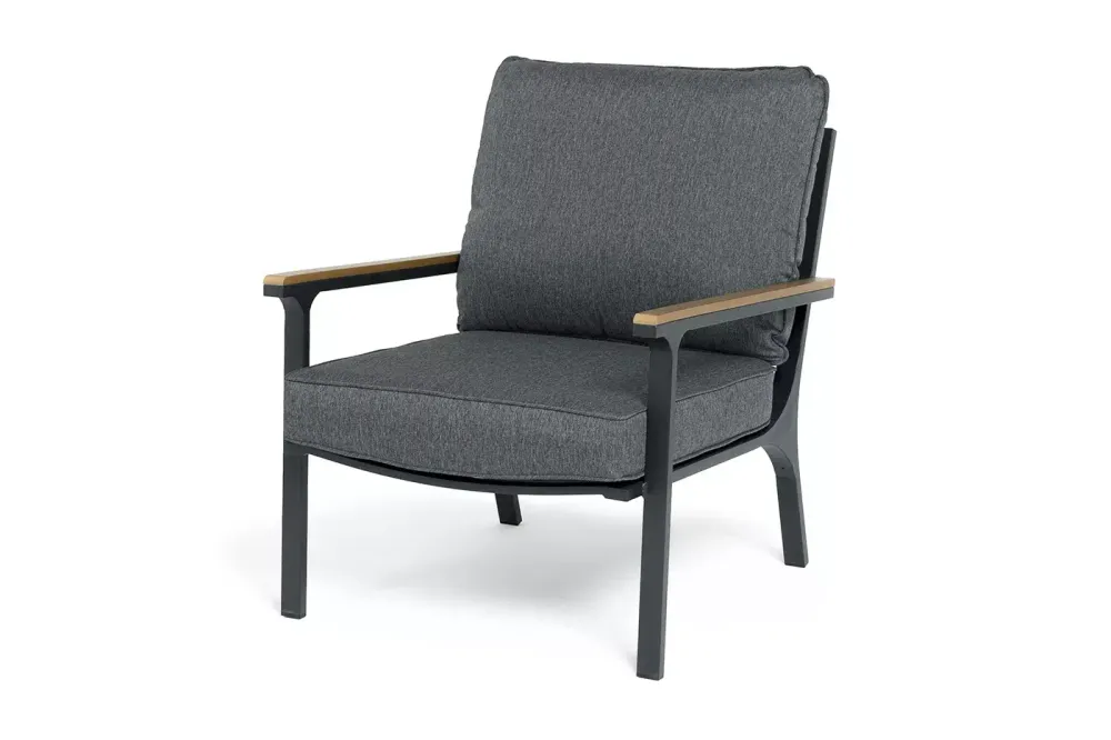 "Крокус" лаунж-зона 5-местная из алюминия, цвет темно-серый