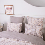 Комплект постельного белья Делюкс Сатин 100% хлопок на резинке LR642