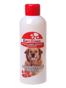 БиоВакс Шампунь для собак от блох, вшей, клещей и власоедов 250 мл.