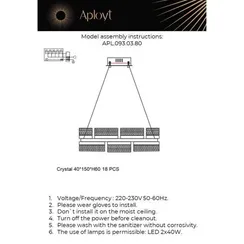 Люстра подвесная APL.093.03.80
