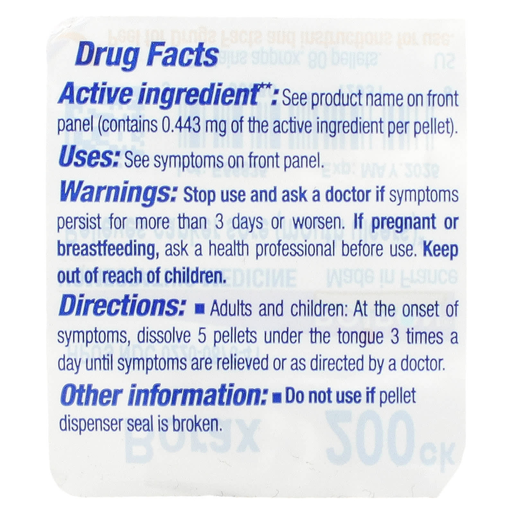 Boiron, Borax, 200CK, средство от язвы, прибл. 80 гранул