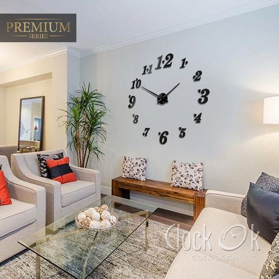 Настенные 3D часы Love Time