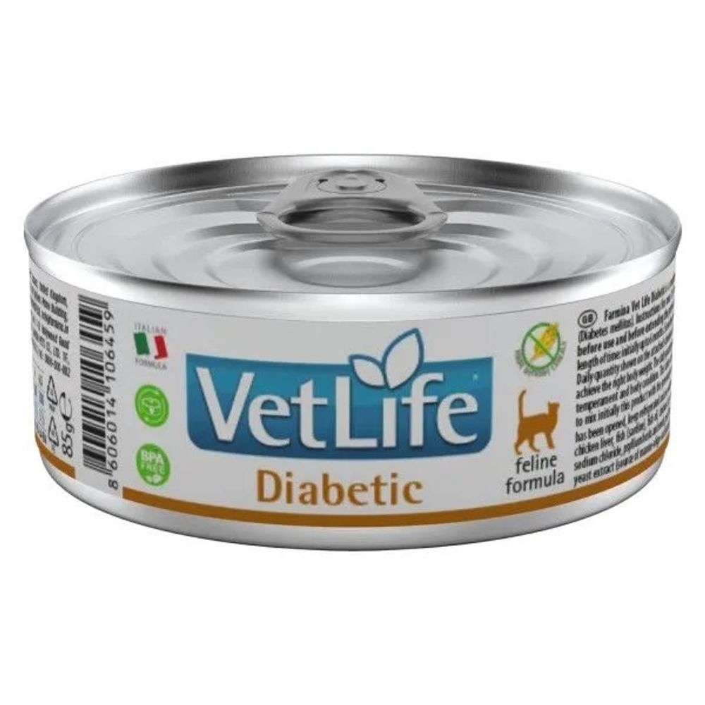 Консервы FARMINA Vet Life Diabetic для кошек - 85 гр