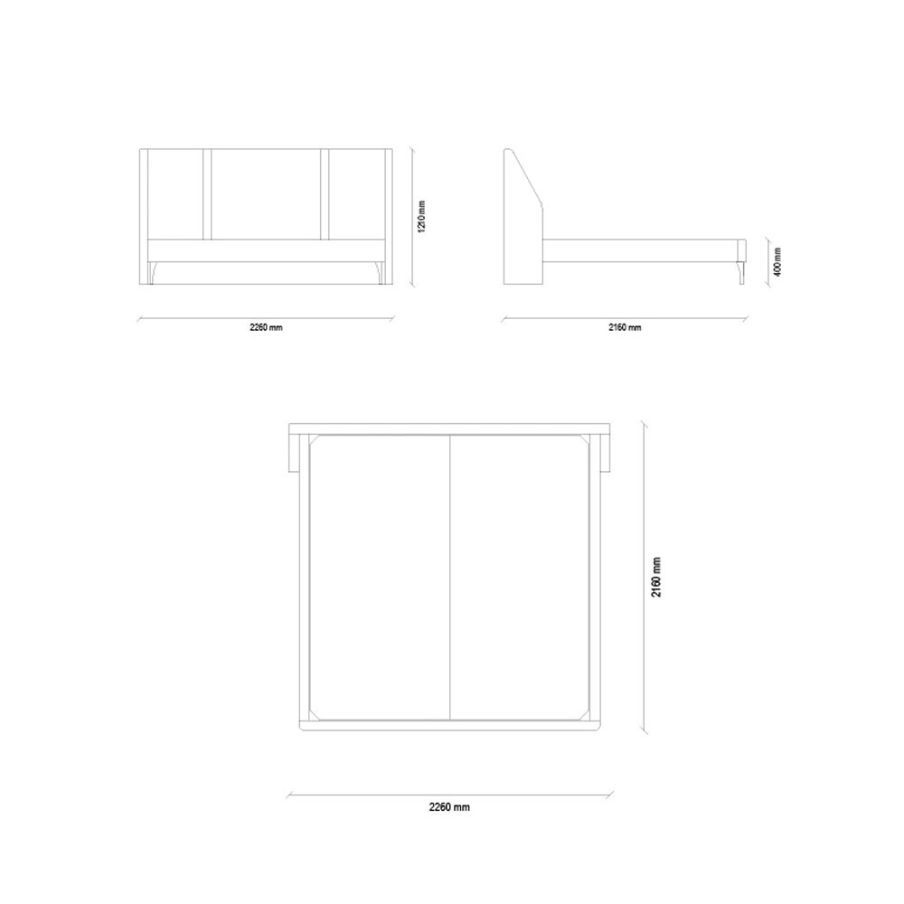 Основание без ящика 180x200 ENZAHOME NETHA EH22332