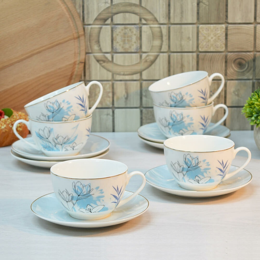 Чайный набор 12 предметов 280мл "Люпин", Jewel