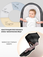 Коляска-трансформер 2 в 1 LUXMOM 608-2 / Коричневая Экокожа