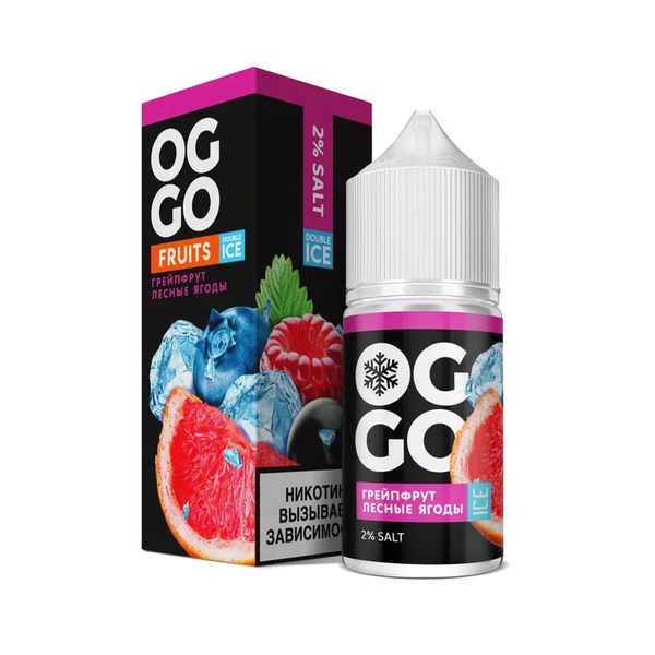 Купить Жидкость OGGO Fruits Double Ice Salt - Грейпфрут-Лесные ягоды 30 мл