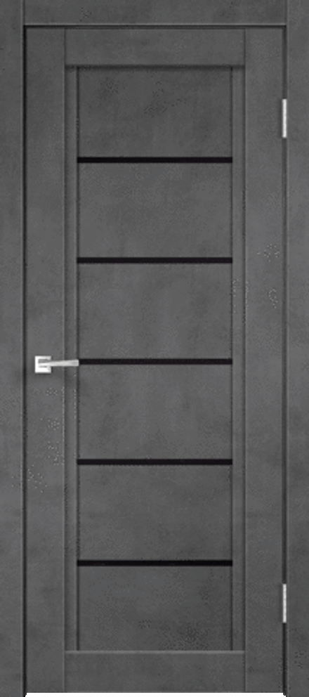 Межкомнатные двери VellDoris NEXT 1 ПВХ Муар темно-серый