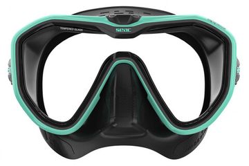 Маска Seac Appeal Tiffany черно-голубая рамка/черный силикон