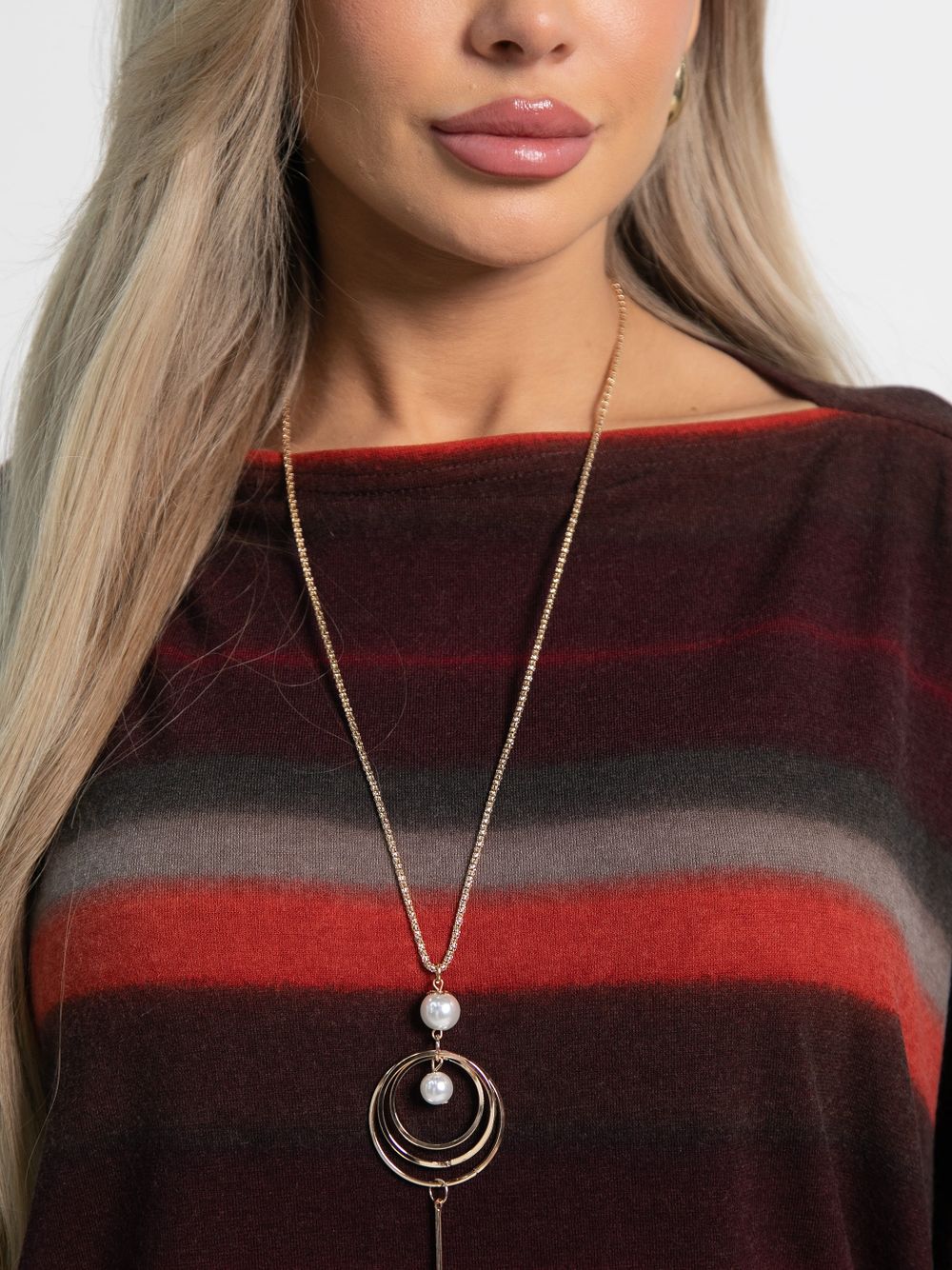 Блуза Муза (бордово-оранжевый) Б15184-5М LT Collection