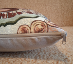 Декоративный гобеленовый чехол для интерьерной подушки Оберег На деньги 38*38