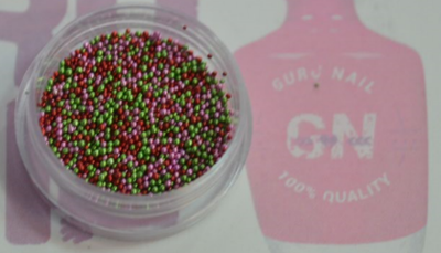Бульонки пластиковые для дизайна ногтей, микс