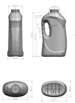 Флакон 1500 мл 46 мм ПНД