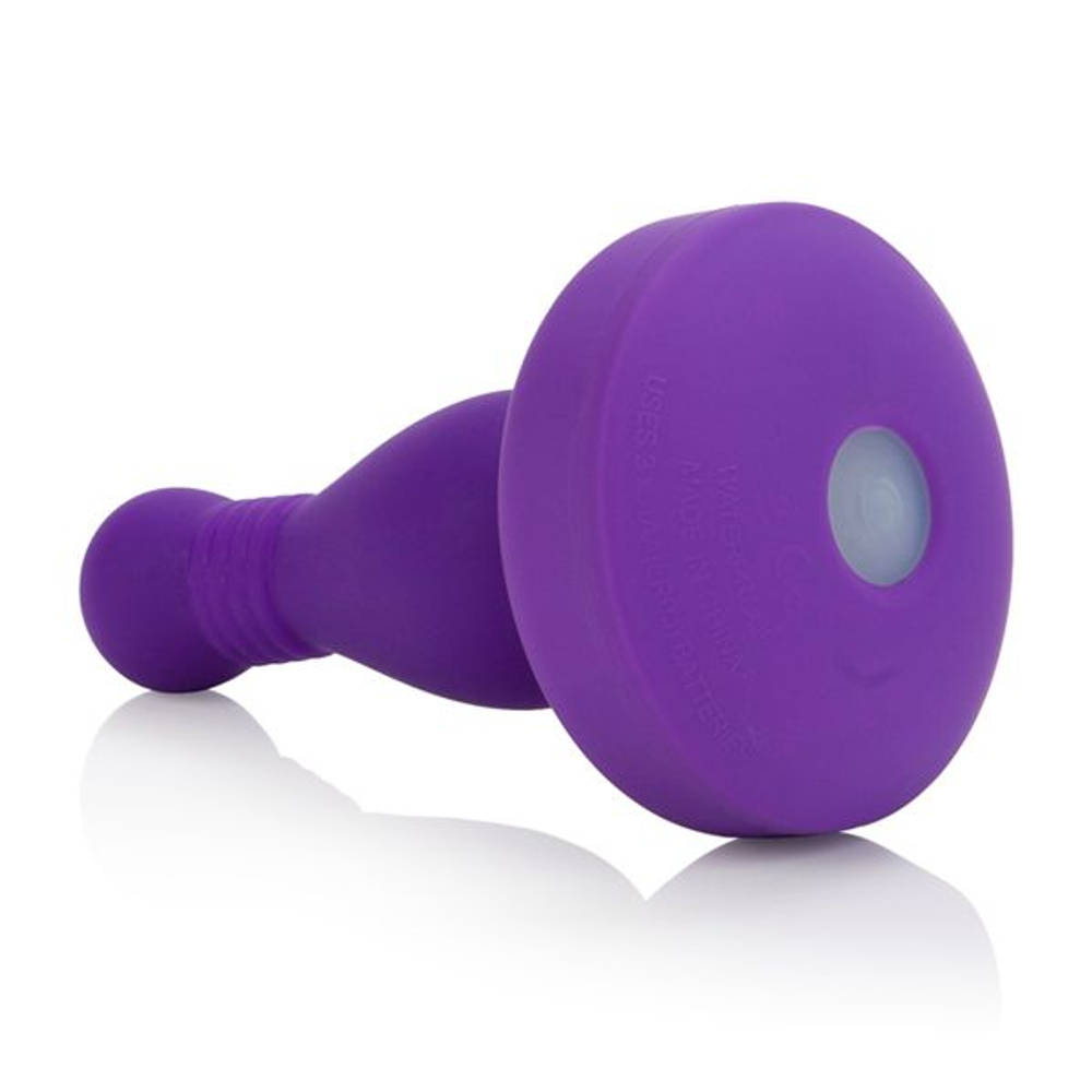 Фиолетовая анальная пробка с 10 функциями (Цвет: фиолетовый)
