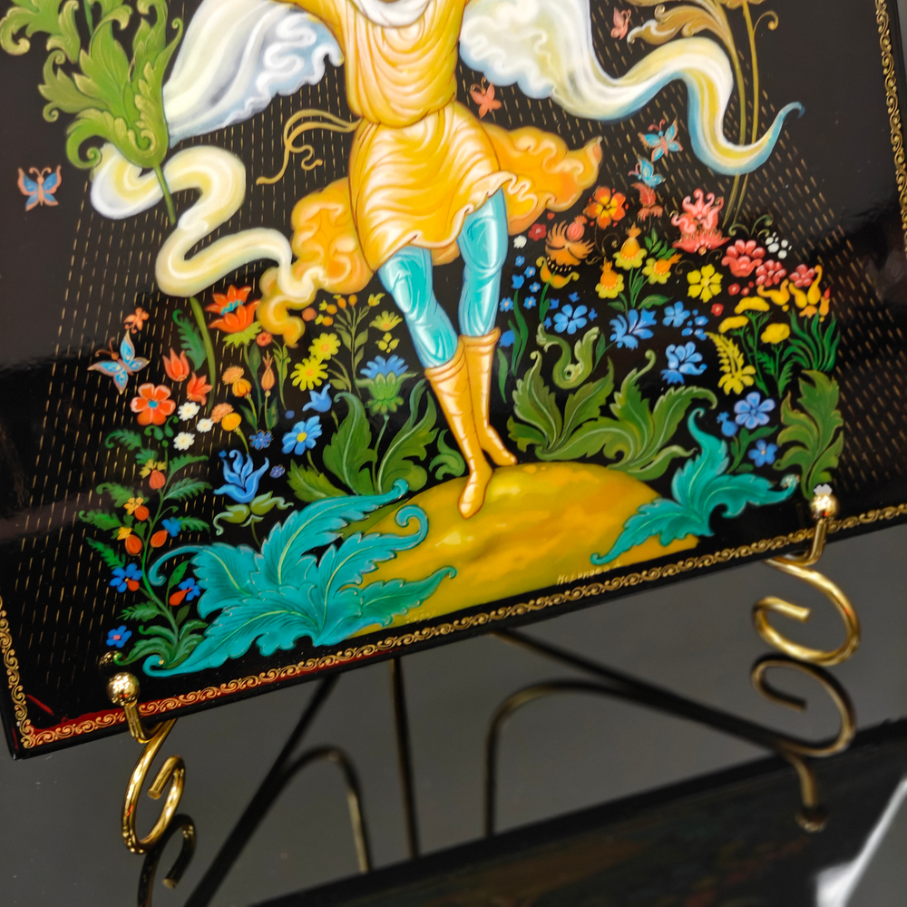 Панно Палех "Иван и Жар-птицы"