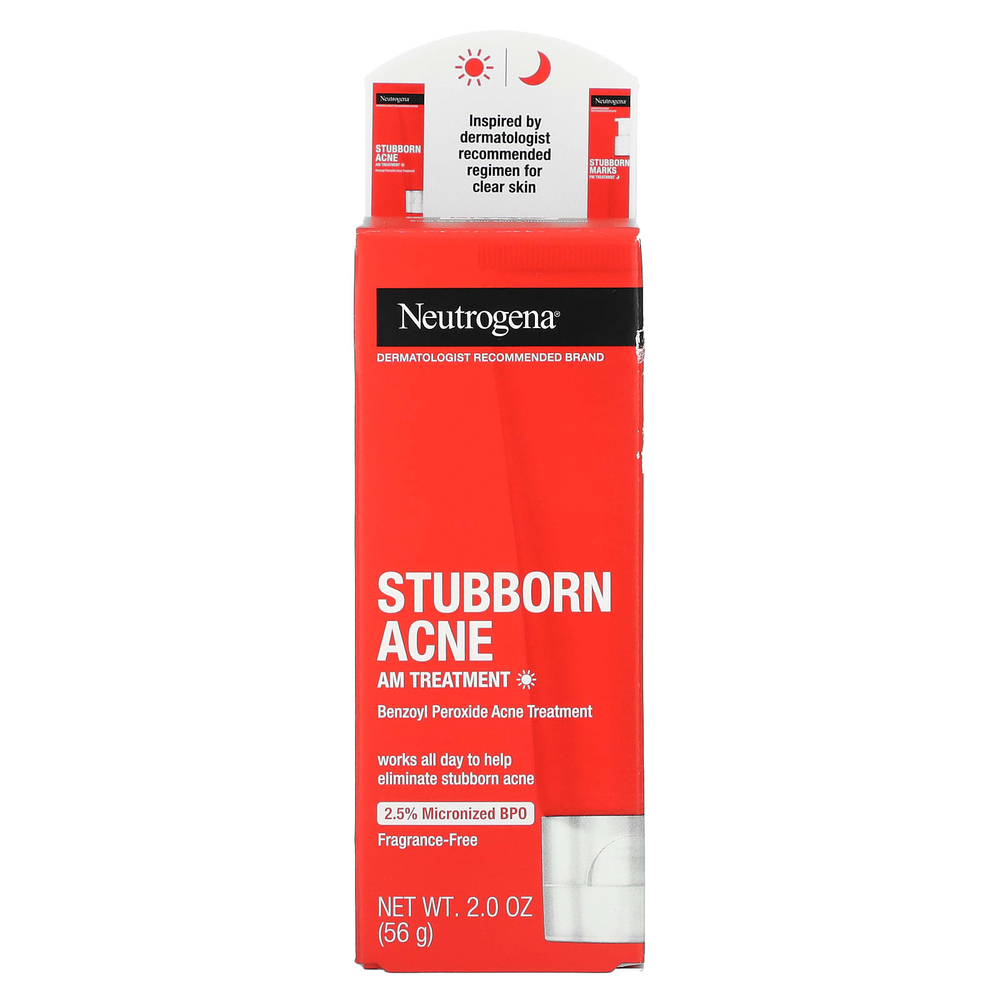 Neutrogena, средство для лечения стойких акне, для утреннего применения, 56 г (2 унции)