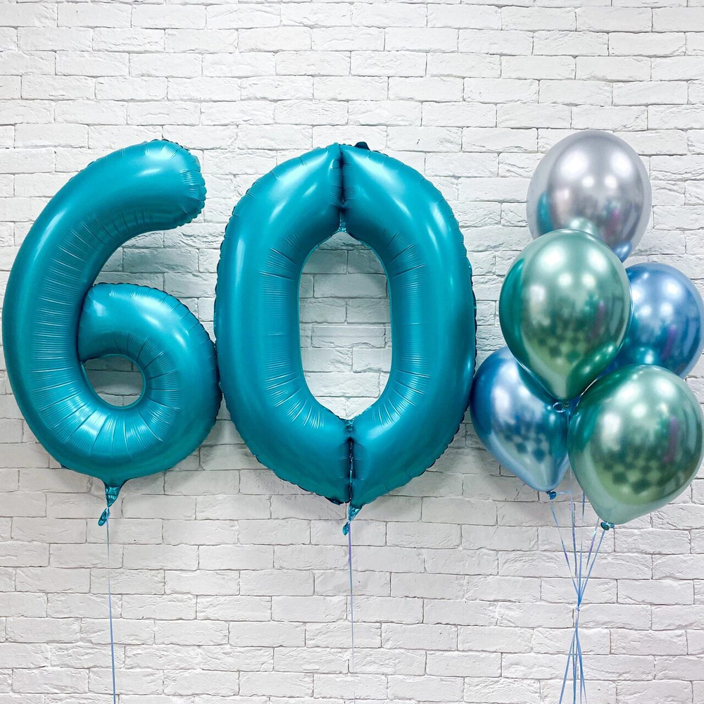 Композиция из воздушных шаров "Сет с цифрами"