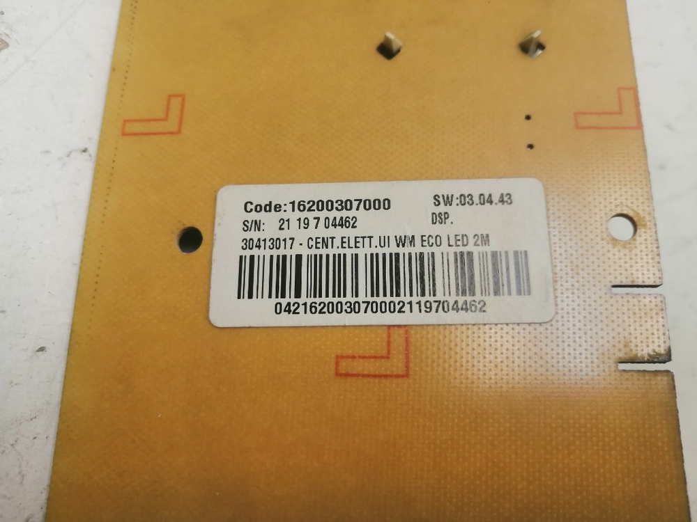 IWSB5105 кт99 Модуль индикации для стиральной машины Indesit 16200307000 б/у