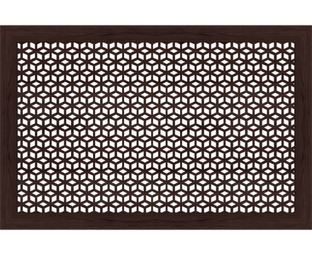 Экран для радиатора Илона, 120*60, Венге