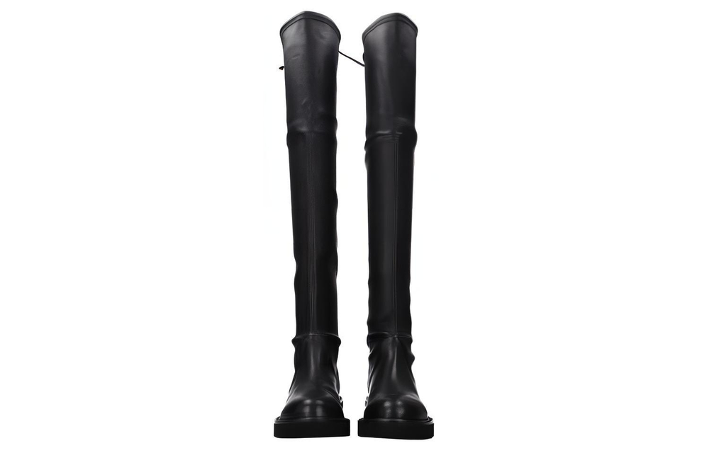 Stuart Weitzman/SW Lowland Leather Knee high Boots Women"s Black