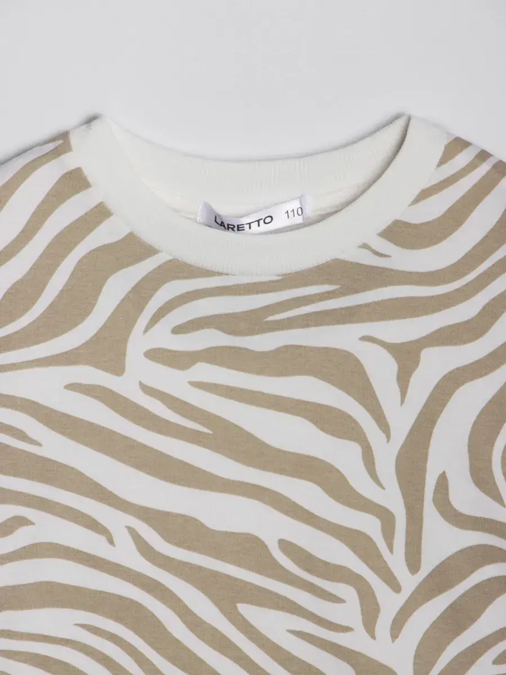 Футболка детская оверсайз укороченная базовая