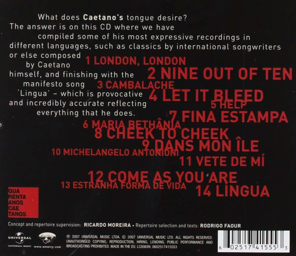 Caetano Veloso / Lingua (CD)