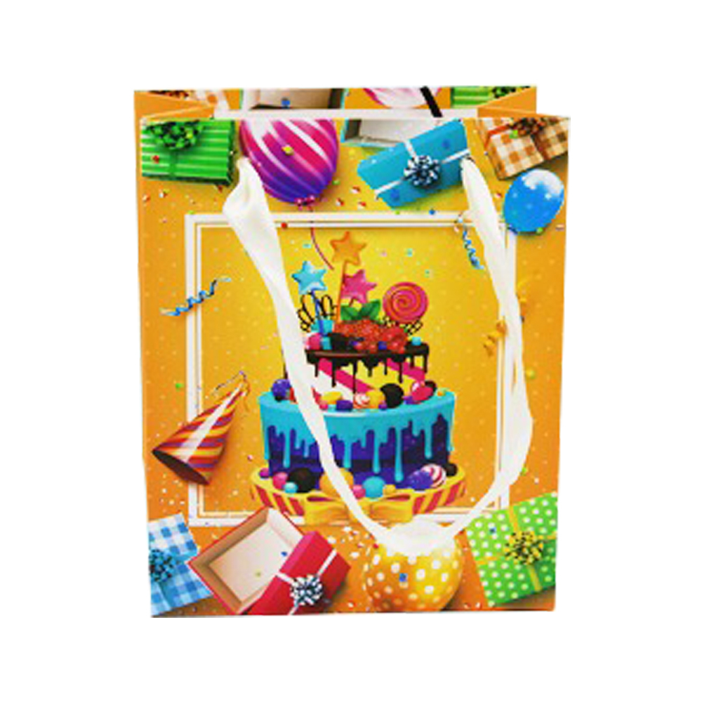 Подарочный пакет Basir, серия "С днём рождения", 11,5*14,5*6 см, ассорти