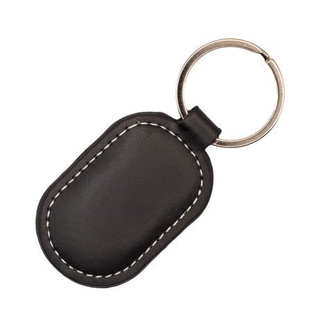 Перезаписываемый кожаный RFID брелок T5577 (CLASSIC) черный