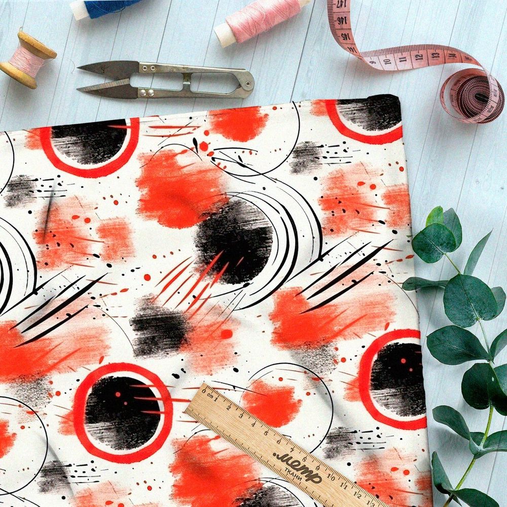 Ткань Ниагара Софт космический ветер