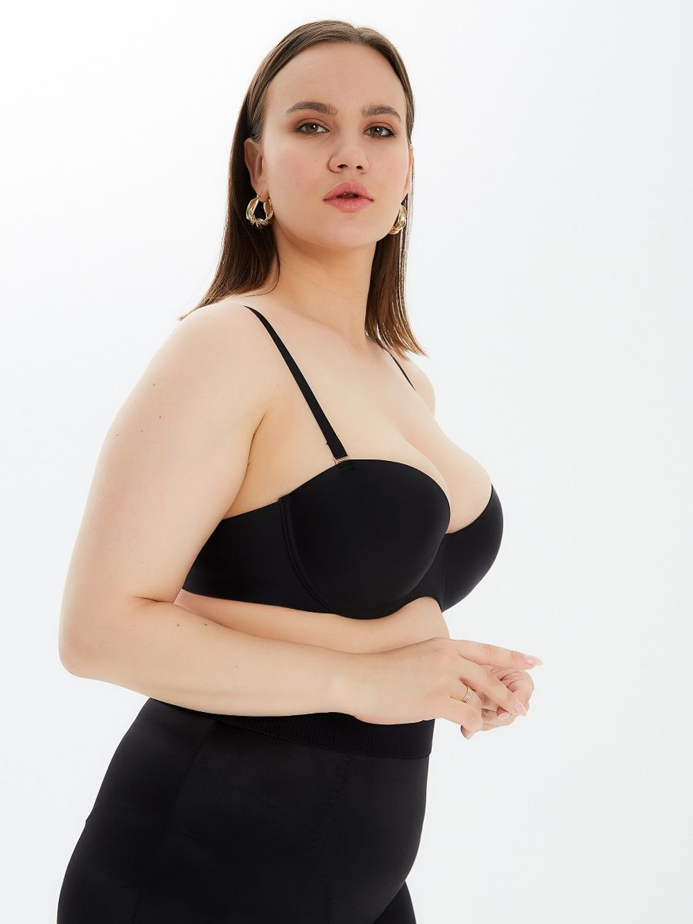 Набор из 2 бюстгальтеров-балконет - черного и леопардового (Размер: 36C) (Цвет: черный с леопардовым)