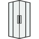 Душевой уголок Grossman Cosmo 100х100 300.K33.02.1010.21.00 профиль Черный матовый стекло прозрачное