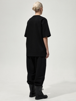 Футболка с принтом "Некому березу заломати". Черная