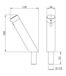 Диспенсер для мыла сенсорный встраиваемый в столешницу 1500 мл. латунь EVOMATIC 03312.B глянцевый