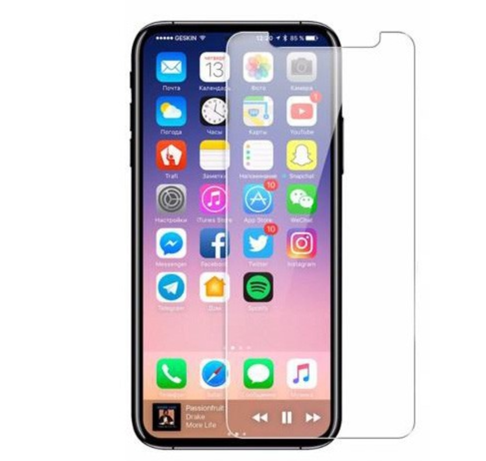 Защитное стекло iPhone X/Xs 4D Adpo White