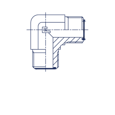 Соединение P90 ORFS 1.7/16 - ORFS 1.3/16
