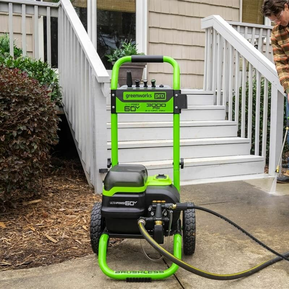 Мойка высокого давления аккум. Greenworks GDPW60DP (60V, 250бар, бесщет, с портом на 2 АКБ) 5106207