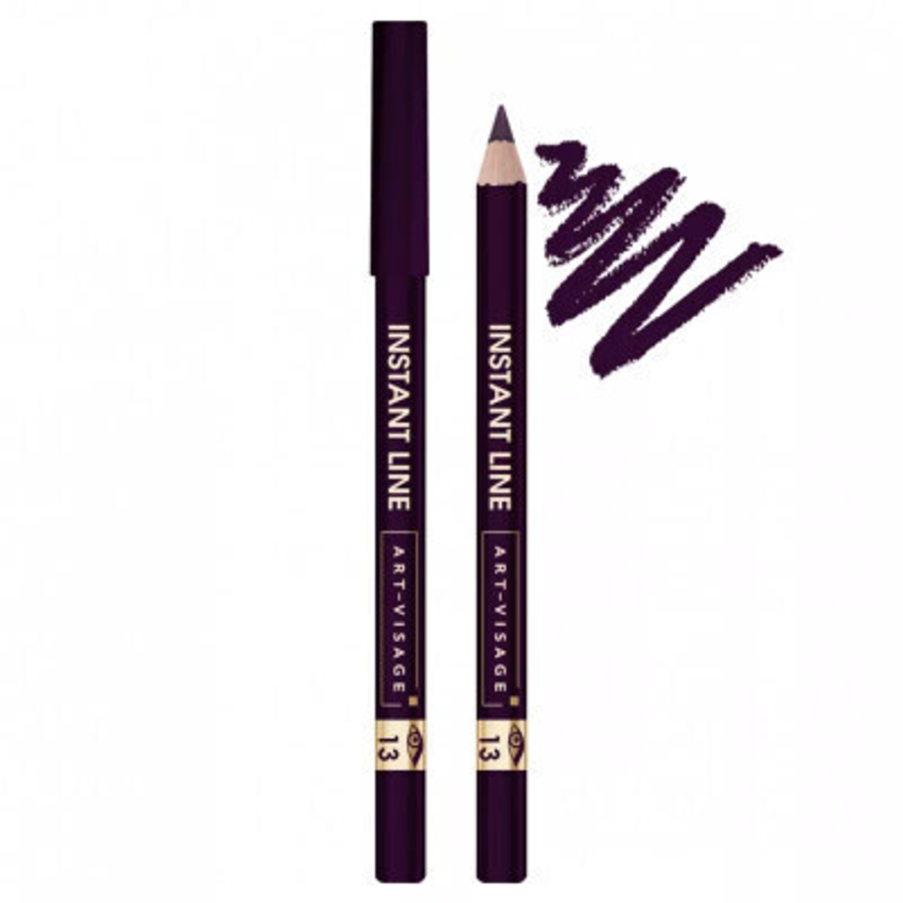 Art Visage карандаш для глаз стойкий Instant Line 13 баклажан