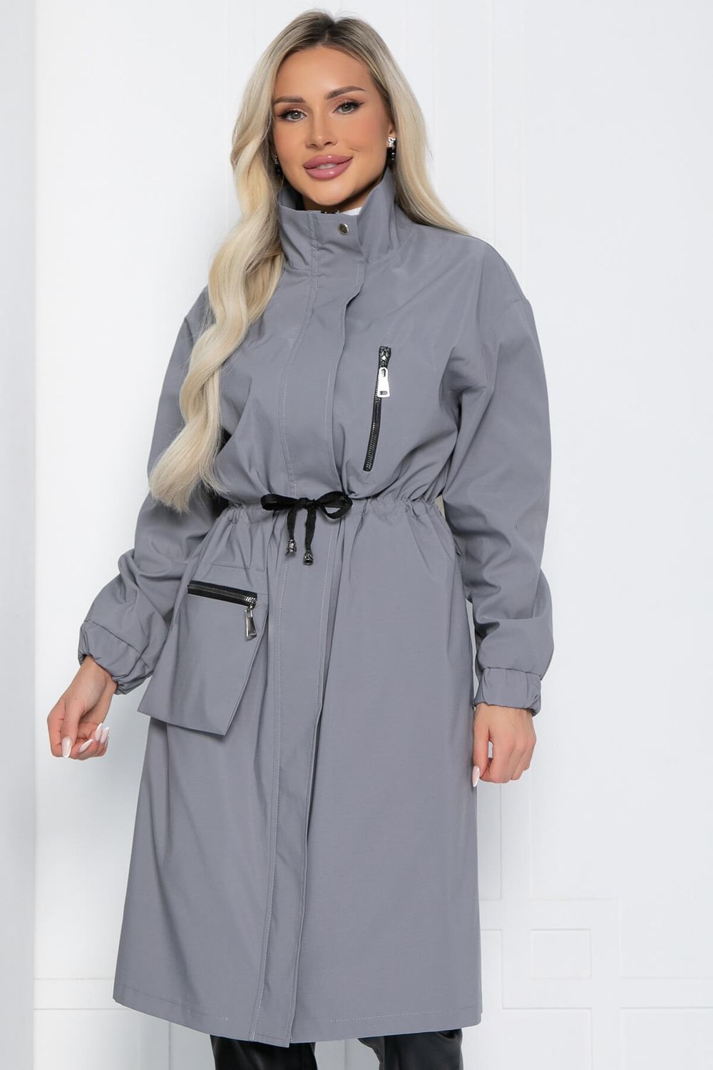 Плащ Весна близко (серый) Б12486-7 LT Collection