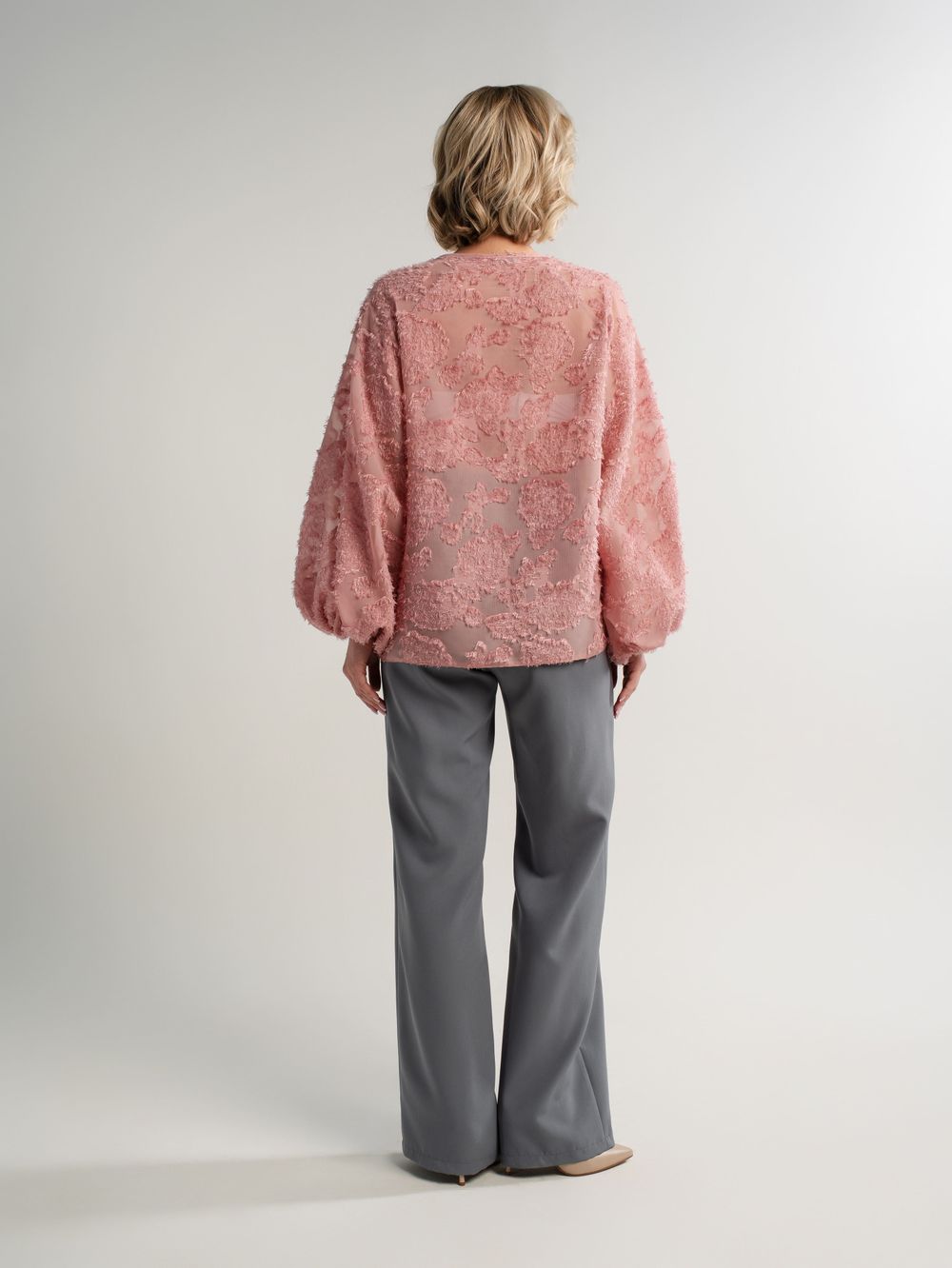 Блуза Воздушная мелодия (пудра) Б15139-7М LT Collection