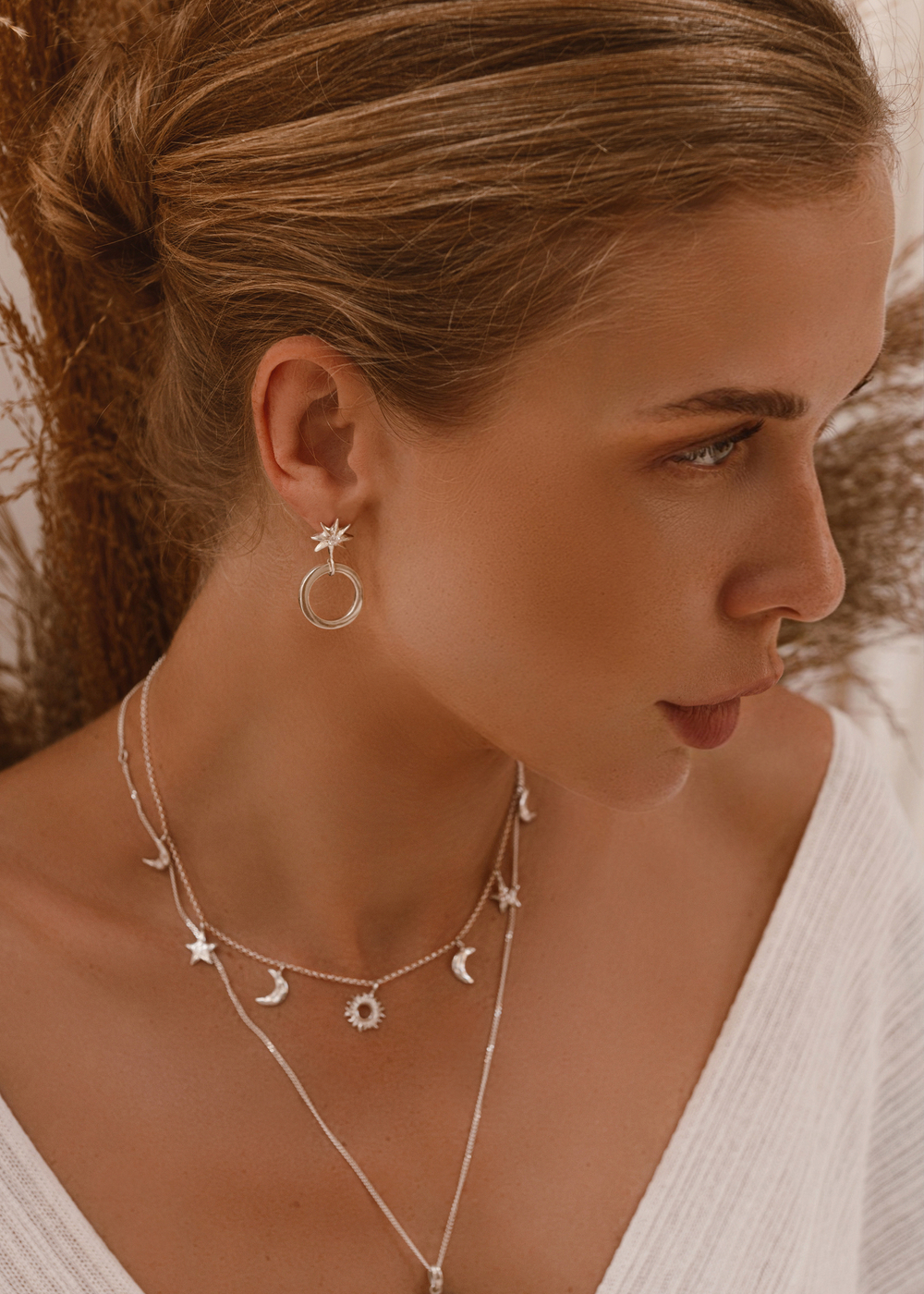 Серьги-трансформеры «Северное сияние»