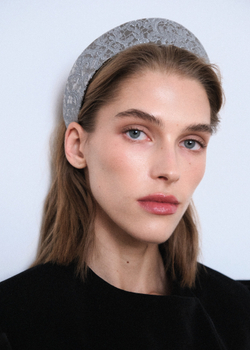 Кокошник из серого жаккарда