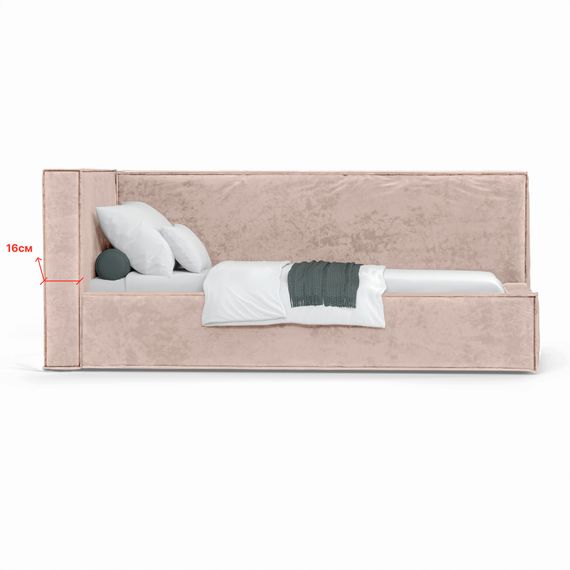 Кровать Bever ЛЕВАЯ 120 с ортопедическим основанием без ПМ Nebby 232