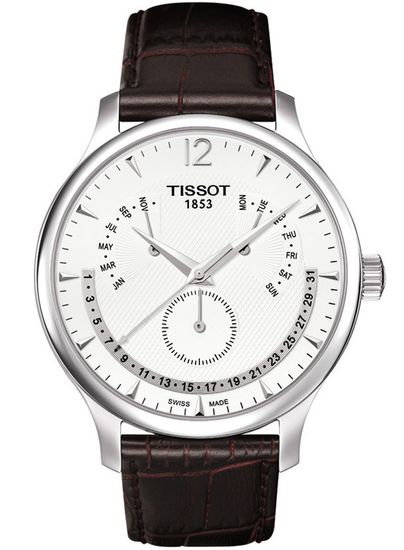 Мужские швейцарские часы Tissot Tradition T063.637.16.037.00 Perpetual Calendar